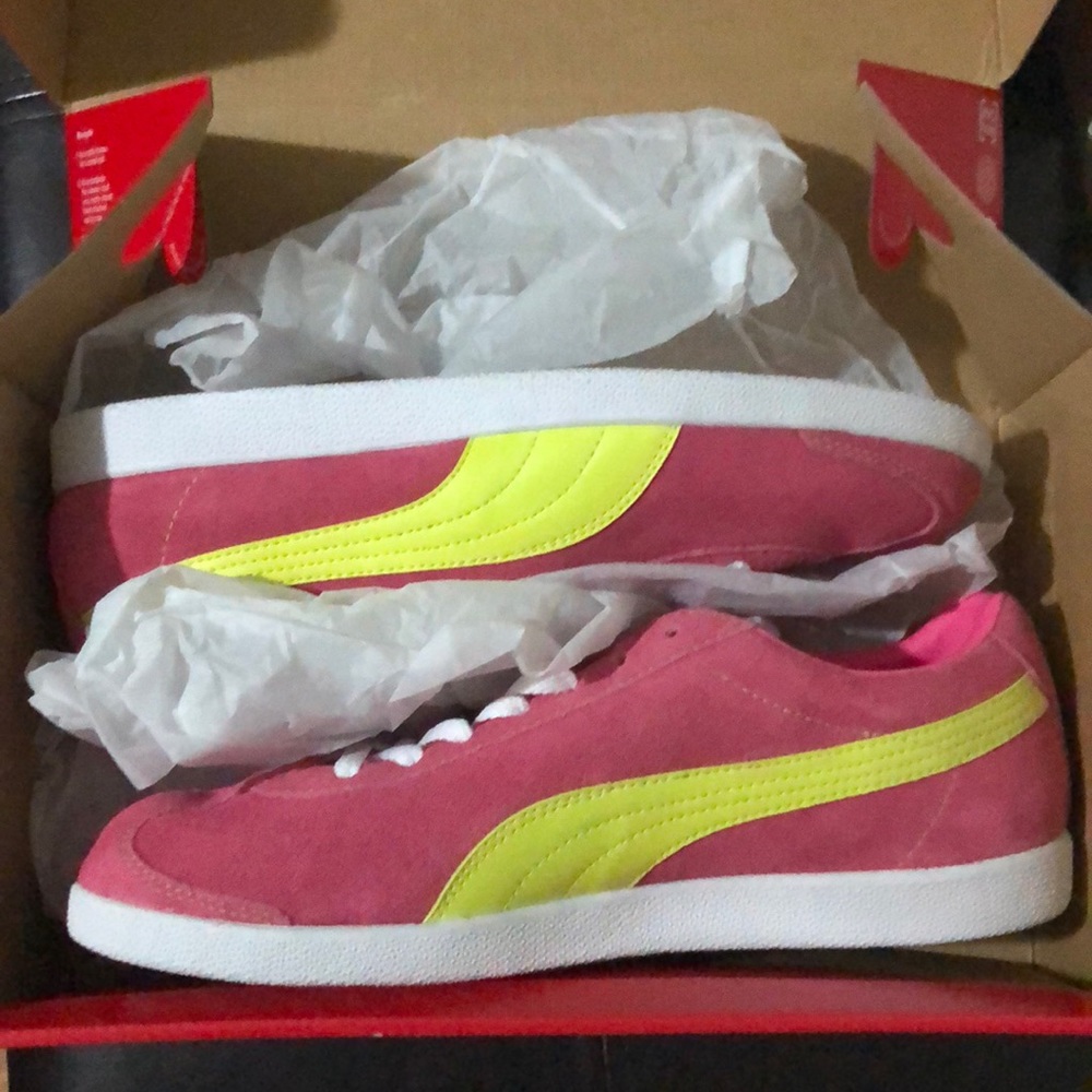 Puma Sneakers Fluorescent Pink & Yellow